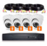 Комплект видеонаблюдения AHD 5Мп Ps-Link KIT-A504HDM / 4 камеры / встроенный микрофон