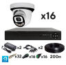 Комплект видеонаблюдения AHD 8Мп KIT-A816HDC 16 камер для помещения с LED-подсветкой, без микрофона