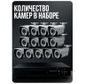 Комплект видеонаблюдения AHD 2Мп KIT-C213HD 13 камер для улицы, ночная съемка, датчик движения