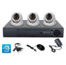 Комплект видеонаблюдения AHD 5Мп KIT-A503HDV-NC 3 камеры, антивандальный, без кабеля