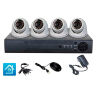 Комплект видеонаблюдения AHD 5Мп KIT-A504HDV-NC 4 камеры, антивандальный, без кабеля