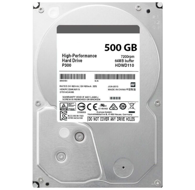Жесткий диск для видеорегистратора HDD 500 GB
