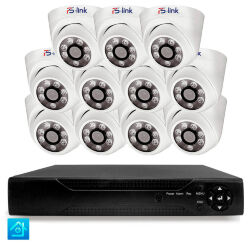 Комплект видеонаблюдения AHD 5Мп  KIT-A511HD 11 камер для помещения, ночная съемка, датчик движения