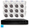 Комплект видеонаблюдения AHD 5Мп KIT-A512HD 12 камер для помещения, ночная съемка, датчик движения
