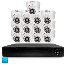 Комплект видеонаблюдения AHD 5Мп  KIT-A513HD 13 камер для помещения, ночная съемка, датчик движения