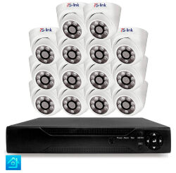 Комплект видеонаблюдения AHD 5Мп  KIT-A514HD 14 камер для помещения, ночная съемка, датчик движения