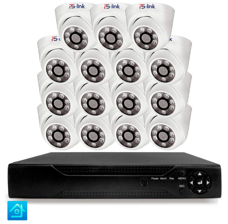 Комплект видеонаблюдения AHD 5Мп KIT-A515HD 15 камер для помещения, ночная съемка, датчик движения