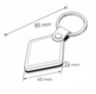 Брелок доступа RFID Mifare PS-036MF чёрный кожаный, без перезаписи, 13.56 МГц