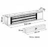 Комплект СКУД Undino KIT-ACP101EM-280 эл. магнитный замок 280кг, RFID