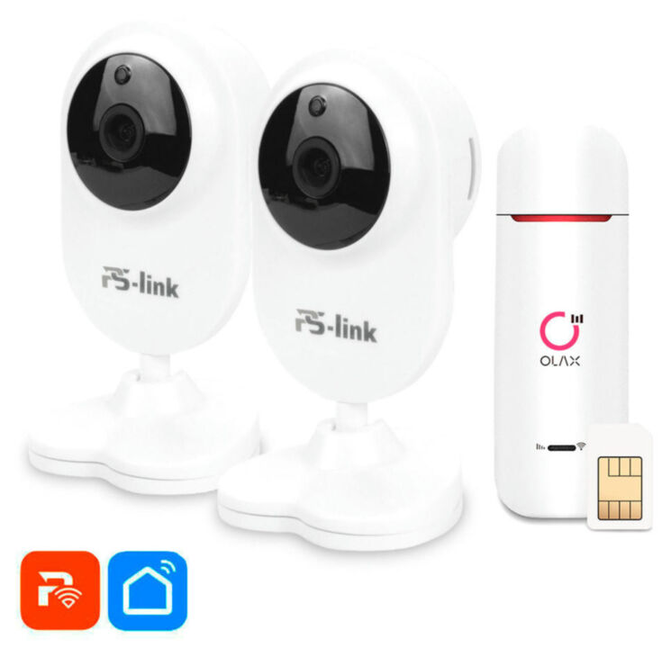 Комплект видеонаблюдения 4G Ps-Link KIT-TD202-4G / 2Мп / 2 камеры