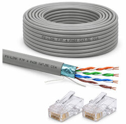 Кабель витая пара FTP4 cat.5E CCA 200 метров  FTP-CCA200