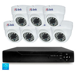 Комплект видеонаблюдения AHD 8Мп  KIT-A807HD 7 камер для помещения, ночная съемка, датчик движения