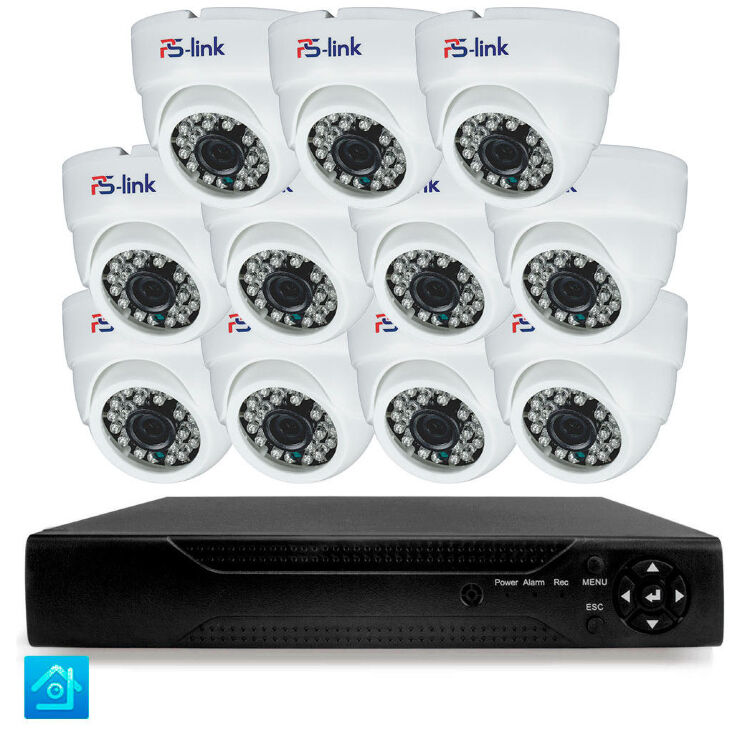 Комплект видеонаблюдения AHD 8Мп KIT-A811HD 11 камер для помещения, ночная съемка, датчик движения