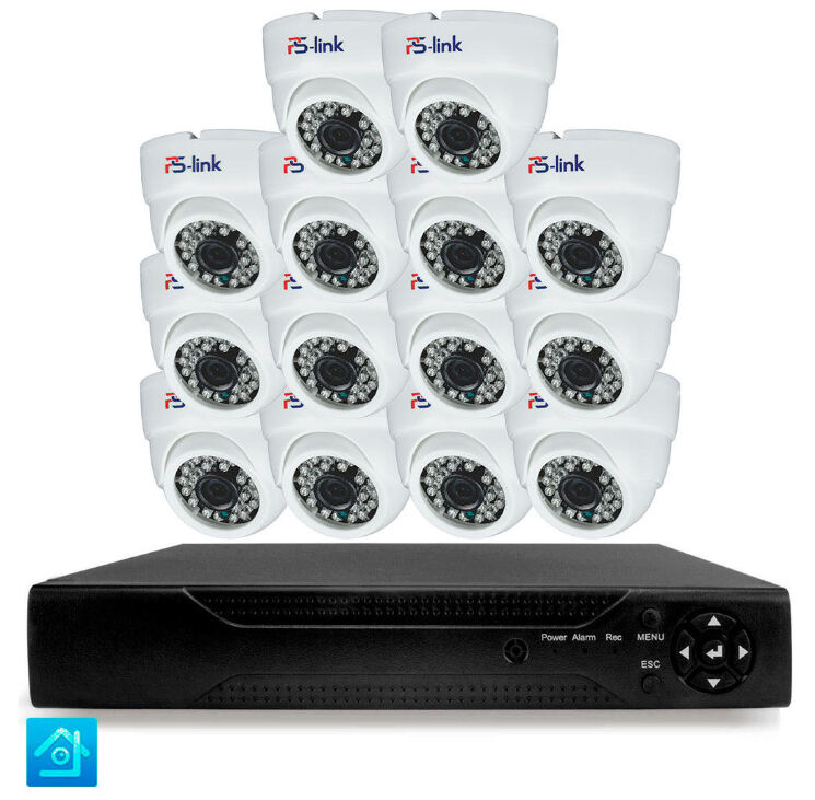 Комплект видеонаблюдения AHD 8Мп KIT-A814HD 14 камер для помещения, ночная съемка, датчик движения