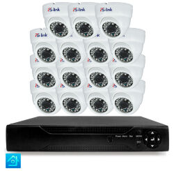 Комплект видеонаблюдения AHD 8Мп  KIT-A815HD 15 камер для помещения, ночная съемка, датчик движения