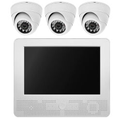Комплект видеонаблюдения AHD 2Мп  KIT-A9203HD 3 камеры для помещения, регистратор с монитором