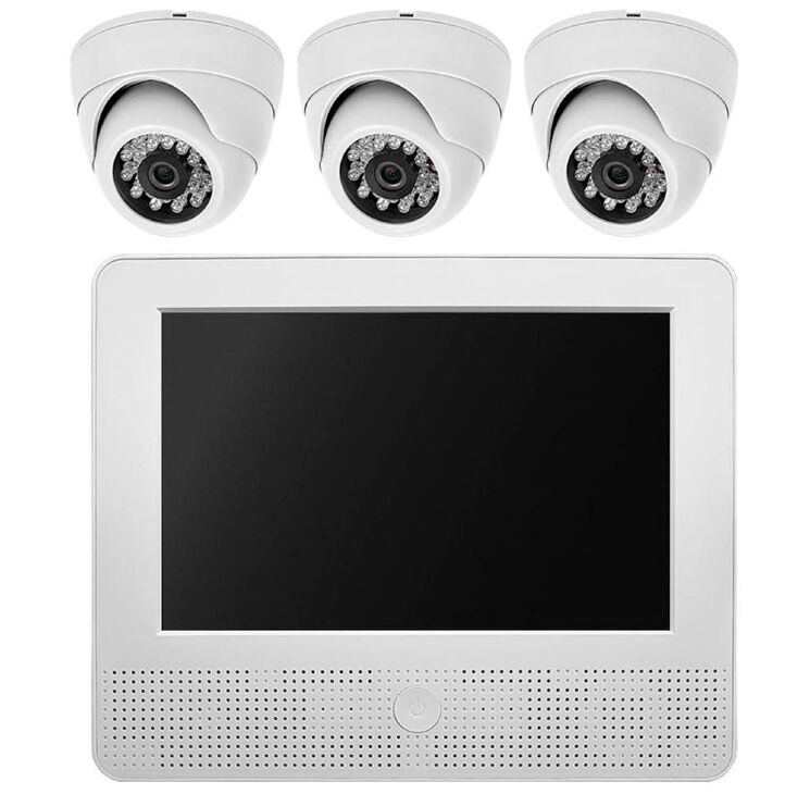 Комплект видеонаблюдения AHD 2Мп KIT-A9203HD 3 камеры для помещения, регистратор с монитором