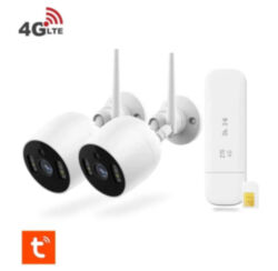 Комплект видеонаблюдения 4G мобильный 2Мп Ps-Link C2TA2-4G на 2 уличные 2Мп камеры