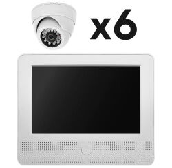 Комплект видеонаблюдения AHD 2Мп  KIT-A9206HD 6 камер для помещения, регистратор с монитором