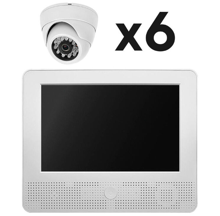 Комплект видеонаблюдения AHD 2Мп KIT-A9206HD 6 камер для помещения, регистратор с монитором