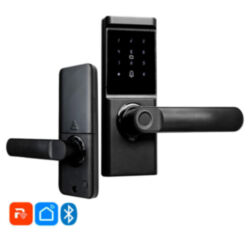 Умный дверной замок  PS-S15 Bluetooth электронный биометрический со сканером отпечатка пальца и клавиатурой для входной двери