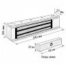 Комплект СКУД Undino KIT-ACP302EM-350 эл. магнитный замок 350кг, RFID