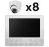 Комплект видеонаблюдения AHD 5Мп KIT-A9508HD 8 камер для помещения, регистратор с монитором