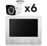 Комплект видеонаблюдения AHD 2Мп KIT-C9206HD 6 камер для улицы, регистратор с монитором
