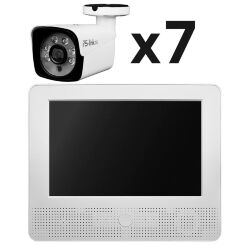 Комплект видеонаблюдения AHD 5Мп  KIT-C9507HD 7 камер для улицы, регистратор с монитором