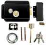 Система СКУД KIT-1203MF-B на 1 дверь, панель со считывателем RFID 13МГц Mifare, замок черный накладной, НЗ тип
