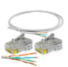 Кабель UTP4 cat.5E CU 1 метр Ps-Link UTP-CU01 с коннекторами RJ-45