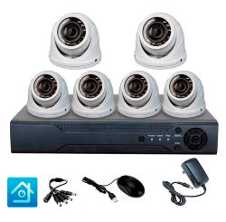 Комплект видеонаблюдения AHD 5Мп  KIT-A506HDV-NC 6 камер, антивандальный, без кабеля