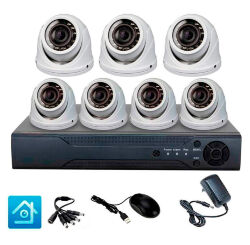 Комплект видеонаблюдения AHD 5Мп  KIT-A507HDV-NC 7 камер, антивандальный, без кабеля