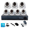 Комплект видеонаблюдения AHD 5Мп KIT-A507HDV-NC 7 камер, антивандальный, без кабеля