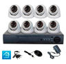 Комплект видеонаблюдения AHD 5Мп KIT-A508HDV-NC 8 камер, антивандальный, без кабеля